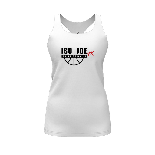 [CUS-DFW-RCBK-PER-WHT-FYS-LOGO2] Racerback Tank Top (Female Youth S, White, Logo 2)
