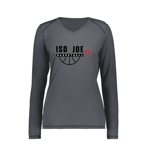 [6847.98D.XS-LOGO2] Women's SoftTouch Long Sleeve (Female Adult XS, Gray, Logo 2)