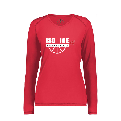 [6847.083.XS-LOGO1] Women's SoftTouch Long Sleeve (Female Adult XS, Red, Logo 1)