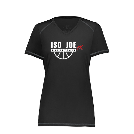 [6844.080.XS-LOGO1] Women's SoftTouch Short Sleeve (Female Adult XS, Black, Logo 1)