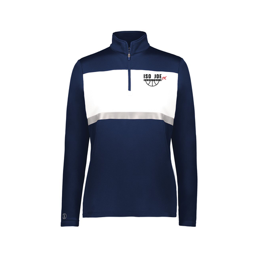 [222791.301.XS-LOGO2] Ladies Bold 1/4 Zip Pullover (Female Adult XS, Navy, Logo 2)