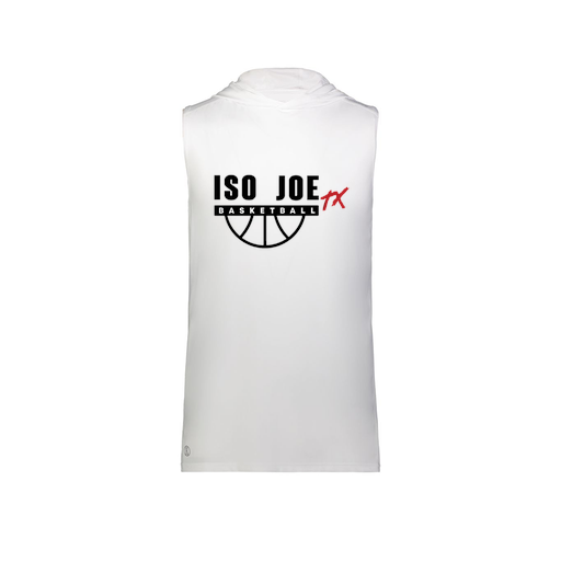 [222590.005.XS-LOGO2] Men's CoolDry Sleeveless Hoodie (Adult XS, White, Logo 2)