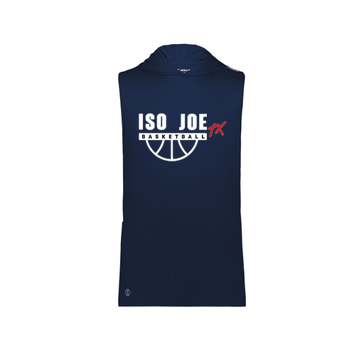 [222590.065.XS-LOGO1] Men's CoolDry Sleeveless Hoodie (Adult XS, Navy, Logo 1)