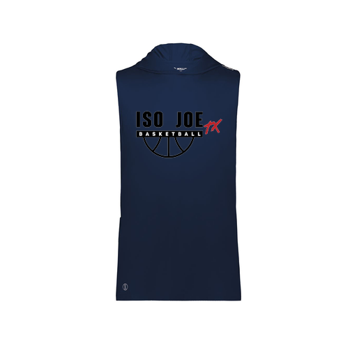 [222590.065.XS-LOGO2] Men's CoolDry Sleeveless Hoodie (Adult XS, Navy, Logo 2)