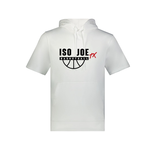 [6871.005.S-LOGO2] Men's Dri Fit Short Sleeve Hoodie (Adult S, White, Logo 2)