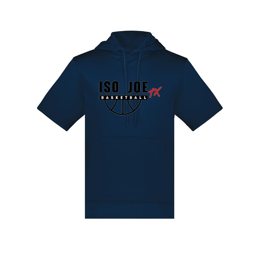 [6871.065.S-LOGO2] Men's Dri Fit Short Sleeve Hoodie (Adult S, Navy, Logo 2)
