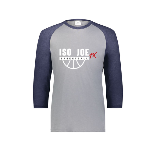 [6880.29V.S-LOGO1] Youth Vintage 3/4 T-Shirt (Youth S, Navy, Logo 1)