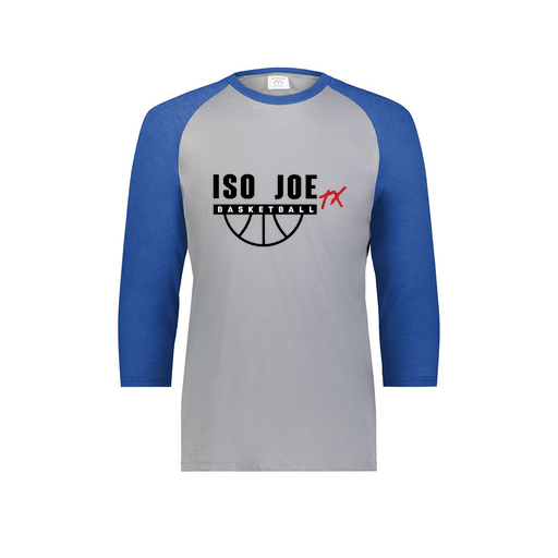 [6880.28V.S-LOGO2] Youth Vintage 3/4 T-Shirt (Youth S, Royal, Logo 2)