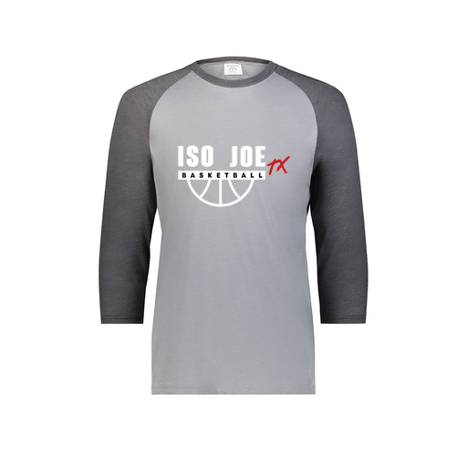 [6880.30V.S-LOGO1] Youth Vintage 3/4 T-Shirt (Youth S, Gray, Logo 1)
