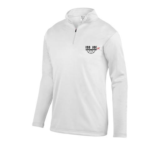 [FOLQFFWH-AS-LOGO2] Decker Men's FlexFleece 1/4 Zip (Adult S, White, Logo 2)