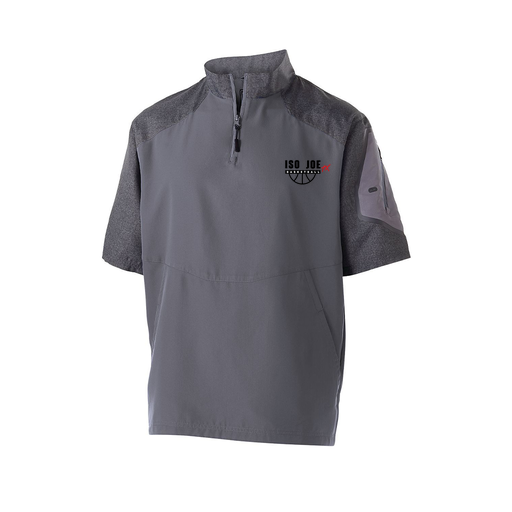 [229545.H60.XS-LOGO2] Men's Raider SS Pullover (Adult XS, Gray, Logo 2)