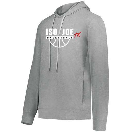 [222598.E83.S-LOGO1] Men's Ventura Thin Knit Hoodie (Adult S, Silver, Logo 1)