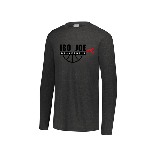 [FTLCUBBK-YS-LOGO2] Decker Youth Tri-Blend T-Shirt - Long Sleeve (Youth S, Black, Logo 2)