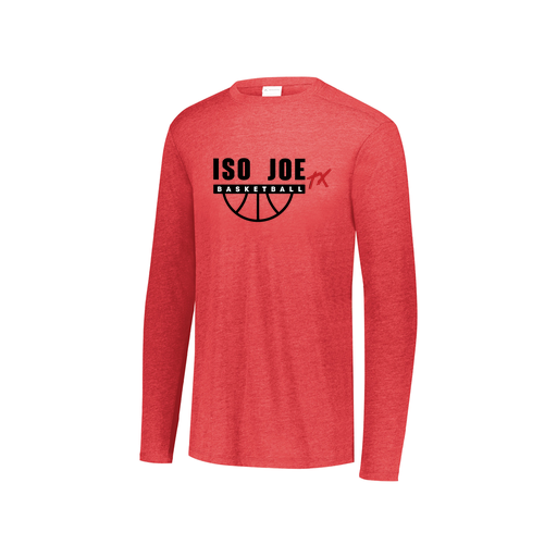 [FTLCUBRD-YS-LOGO2] Youth LS Ultra-blend T-Shirt (Youth S, Red, Logo 2)
