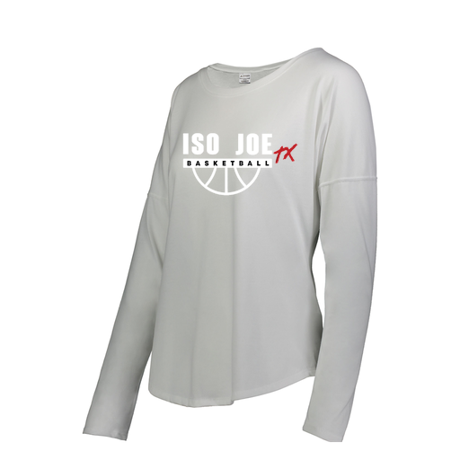 [FTLCUBWH-FAS-LOGO1] Decker Women's Tri-Blend T-Shirt - Long Sleeve (Female Adult S, White, Logo 1)