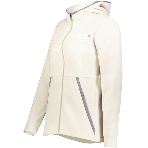 [6860.53T.XS-LOGO1] Ladies Chill Full Zip Fleece (Female Adult XS, White, Logo 1)