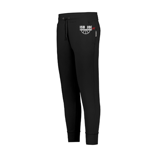 [222799.080.XS-LOGO1] LADIES VENTURA SOFT KNIT JOGGER (Female Adult XS, Black, Logo 1)