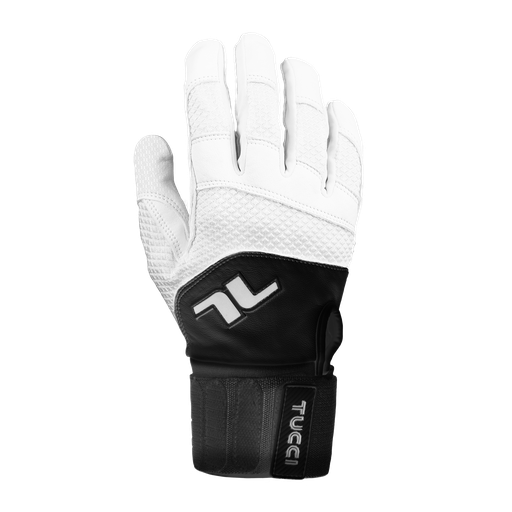 [1270040206] Napoli Pro Batting Gloves (Medium, White/Black)